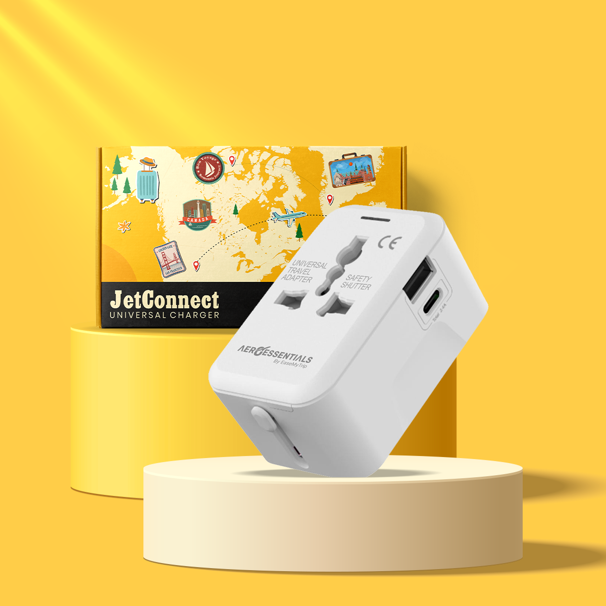 JetConnect Universal Charger White color