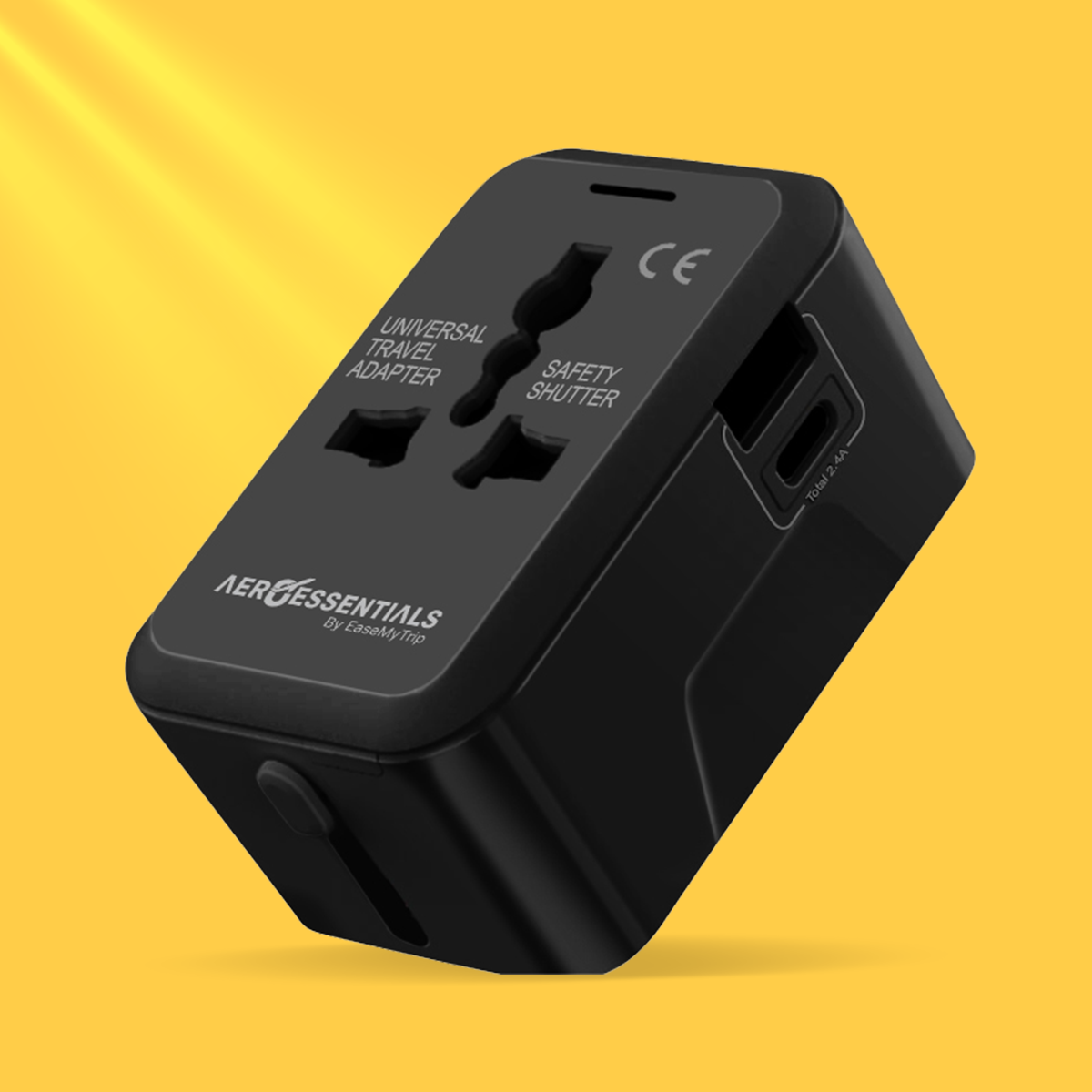 JetConnect Universal Charger Black color